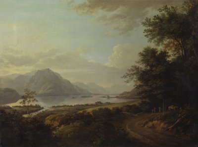 Loch Awe, Argyllshire, kb. 1785. alkotó: Alexander Nasmyth
