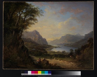 Loch Doon, Ayrshire, 1840 előtt alkotó: Alexander Nasmyth