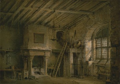 Színpadkép: Heart of Midlothian; A Tolbooth alkotó: Alexander Nasmyth