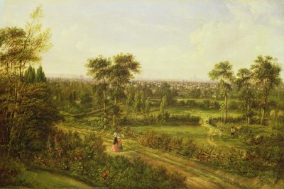 Kilátás Londonra a Denmark Hillről alkotó: Alexander Nasmyth