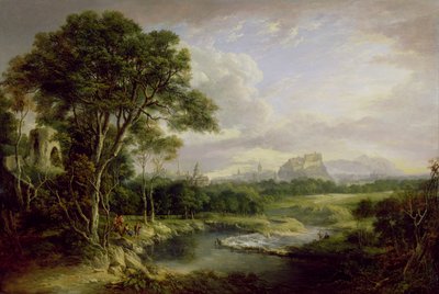 Kilátás Edinburgh városára, 1822 körül (olaj, vászon) alkotó: Alexander Nasmyth