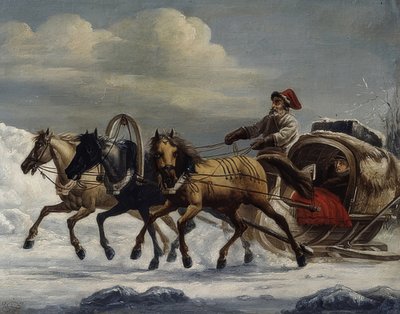 Trojka. 1816 alkotó: Alexander Osipovich Orlowski