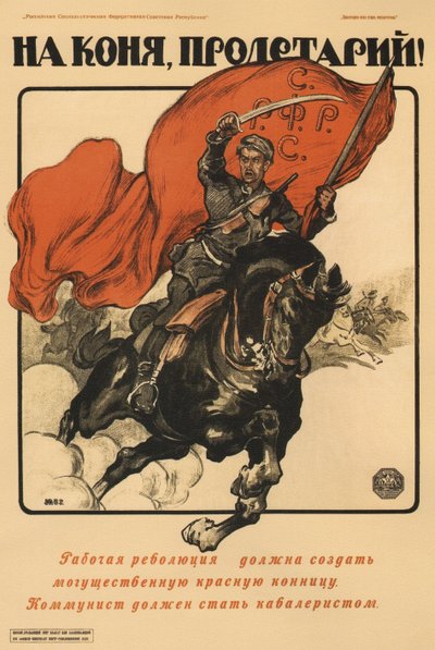 Lónak, proletár! Plakát, 1918 alkotó: Alexander Petrovich Apsit
