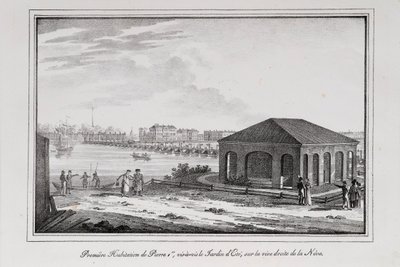Nagy Péter kabinja sorozat Szentpétervár látképe, 1820-as évek alkotó: Alexander Pluchart