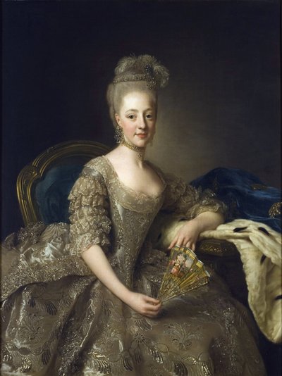 Hedwige-Elisabeth-Charlotte de Schleswig-Holstein-Gottorp - Hedwig Elisabeth Charlotte of Holstein Gottorp portréja (1759-1818) - Peinture de Alexander (Alexandre) Roslin (1718-1793) alkotó: Alexander Roslin