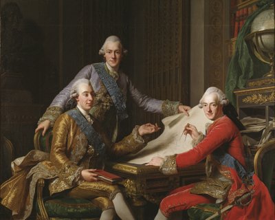 III. Gusztáv svéd király és testvérei alkotó: Alexander Roslin