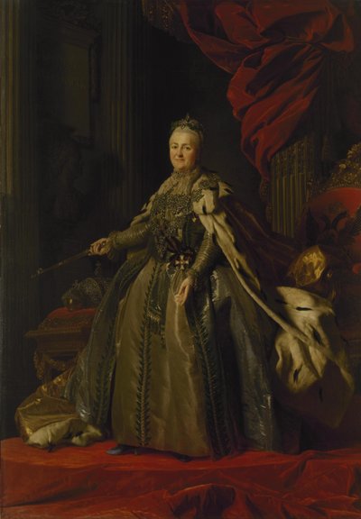 II. Katalin portréja, 1776-77 alkotó: Alexander Roslin
