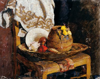 Csendélet kancsóval és gyümölccsel alkotó: Alexander Rothaug