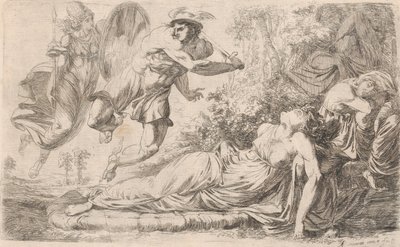 Perszeusz és az alvó Medúza, 1774. alkotó: Alexander Runciman