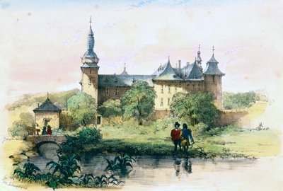 Geulle kastély (Alexander Schaepkens, 1840 körül) alkotó: Alexander Schaepkens