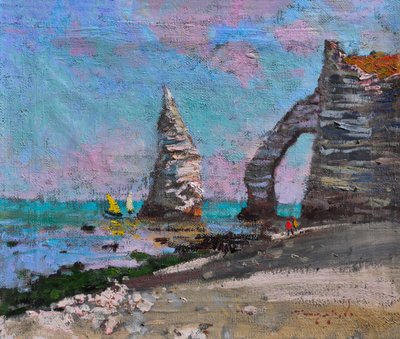 Étretat sziklái és boltíve alkotó: Alexander Shandor