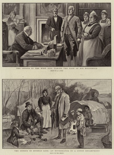 Népszámlálás a West Enden, a meséje a háztartásáról, a népszámlálás az alázatos életben, egy számláló egy cigánytáborban alkotó: Alexander Stuart Boyd