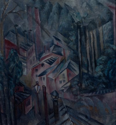 A város, 1919 alkotó: Alexander Vasilyevich Shevchenko