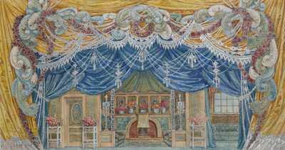 Színpadterv, 1920-as évek. alkotó: Alexander Yakovlevich Golovin