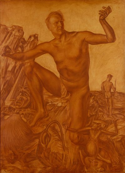Fjodor Shalyapin énekes portréja 1873-1938, 1917 alkotó: Alexander Yevgenyevich Yakovlev