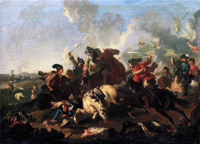 Jelenet a poltavai csatából alkotó: Alexander von Kotzebue