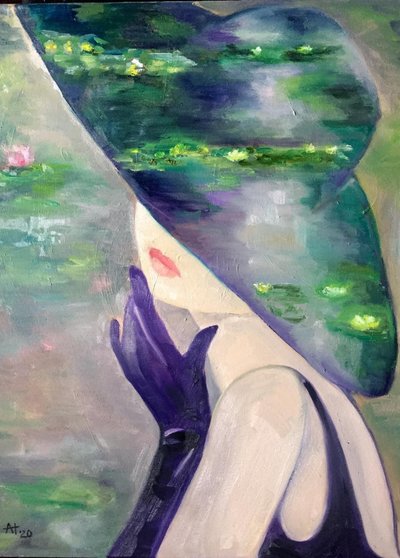 Elegáns liliom tükröződése alkotó: Alexandra Higgins