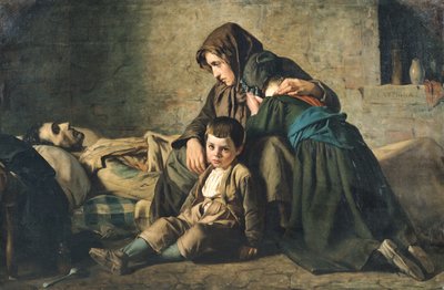 A szegények halála (olaj, vászon) alkotó: Alexandre Antigna