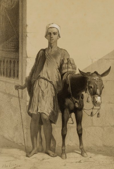 Egy szamárhajtó alkotó: Alexandre Bida