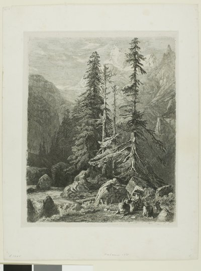 Alpesi táj alkotó: Alexandre Calame