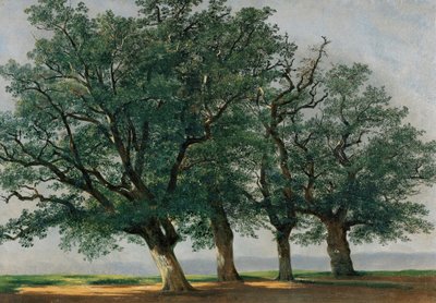 Négy nagy fa (olaj, vászon) alkotó: Alexandre Calame