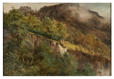 Hegyi táj Valais-ban alkotó: Alexandre Calame