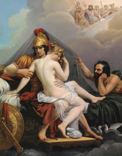A Mars és a Vénusz meglepődött a Vulkánon alkotó: Alexandre Charles Guillemot