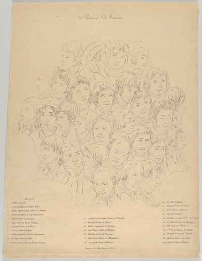 Művészek összejövetele, 1804. alkotó: Alexandre Clément