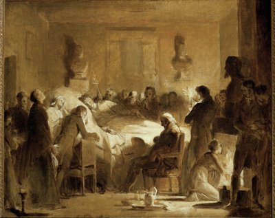 A Duc de Berry utolsó pillanatai (festmény, vászon) alkotó: Alexandre Evariste Fragonard