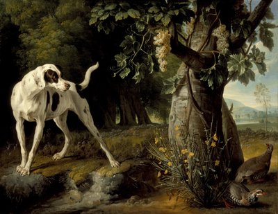 Táj kutyával és fogolyokkal, 1719 alkotó: Alexandre Francois Desportes