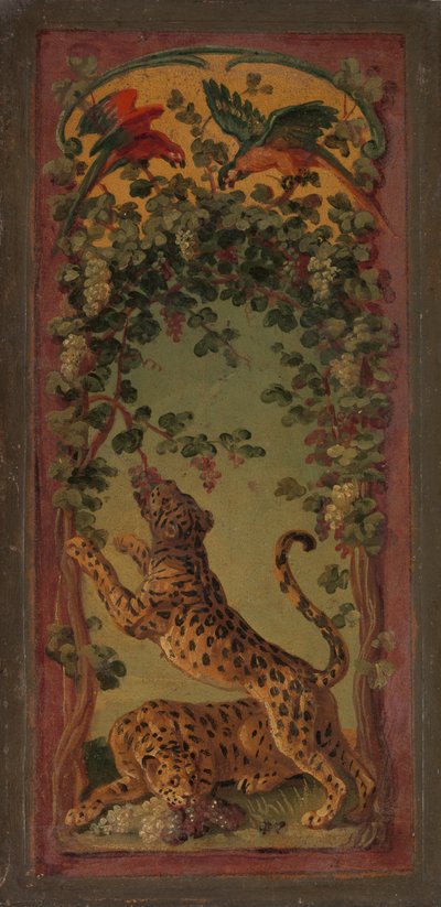 Bacchus párducai szőlőt esznek, kb. 1719-20. alkotó: Alexandre Francois Desportes