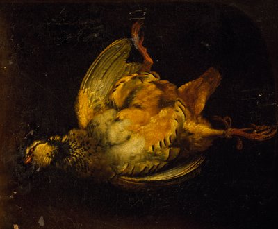 Csendélet foglyal, Alexandre-Francois Desportes (1661-1743) festménye, Franciaország alkotó: Alexandre Francois Desportes
