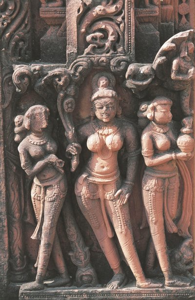 Női alakokat ábrázoló szobor, Jain Temple No 16, Deogarh, Uttar Pradesh, India, 8-17. század. alkotó: Nicolas Toussaint Charlet