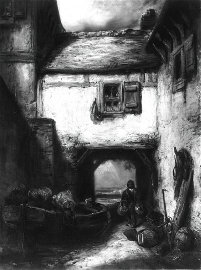 Udvar, c. 1855. alkotó: Alexandre Gabriel Decamps