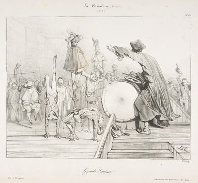 Great Jumpers!, a La Caricature-ből, 1823-60. alkotó: Alexandre Gabriel Decamps