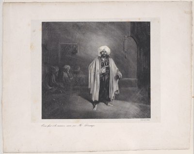 Álló török, 1831. alkotó: Alexandre Gabriel Decamps