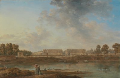 Kilátás a XV. Lajos térre, 1775-87 körül (olaj, vászon) alkotó: Alexandre Jean Noel