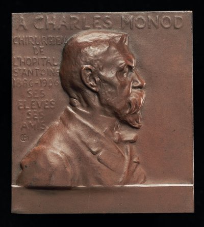 Alexandre-Charles Monod, 1843-1921, sebész [előlap], c. 1906. alkotó: Alexandre Louis Marie Charpentier