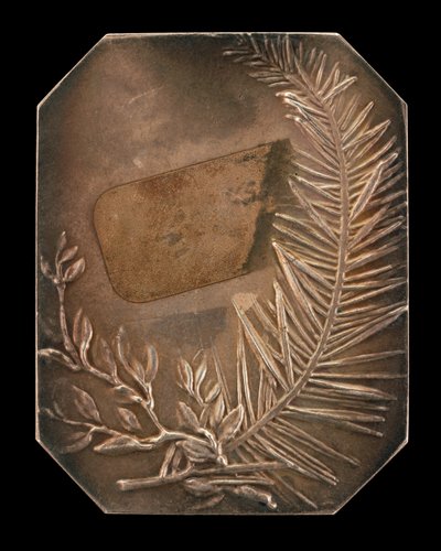 A babér és az örökzöld összefonódó ágai [fordítva], 1897. alkotó: Alexandre Louis Marie Charpentier
