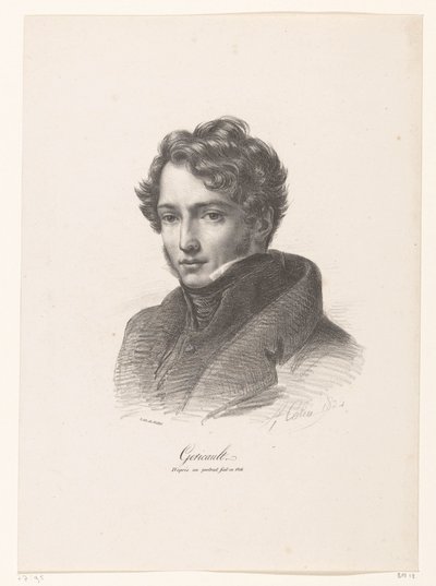 Théodore Géricault portréja Gericault (cím a tárgyon) alkotó: Alexandre Marie Colin