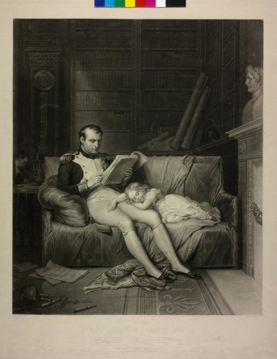 I. Bonaparte Napóleon francia császár (mezzotinto) alkotó: Alexandre Vincent Sixdeniers