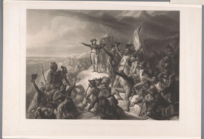 Napóleon Bonapartes felülmúlta de Alpent Bonaparte tábornok átkel az Alpokon (cím a tárgyon) alkotó: Alexandre Vincent Sixdeniers