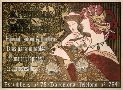Old Franch-ház, 1899 alkotó: Alexandre de Riquer