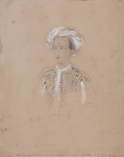 Michael Nikolaevich orosz nagyherceg portréja 1832-1909, 1830-1840 alkotó: Alexandre de Valentini