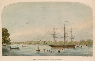 Prince of Wales fregatt a szerpentinen alkotó: Alexandre le Bihan