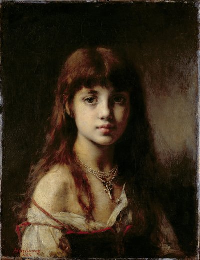 A művész lánya, 1884 (lásd még: 65310) alkotó: Alexei Alexevich Harlamoff