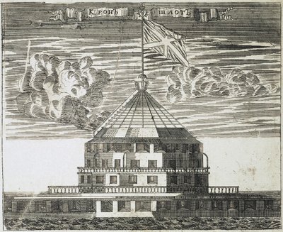 A Kronschlot erőd Kronstadtban, 1717 alkotó: Alexei Ivanovich Rostovtsev