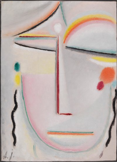 Absztrakt fej: Felvilágosodás II, 1919. alkotó: Alexei Javlensky von