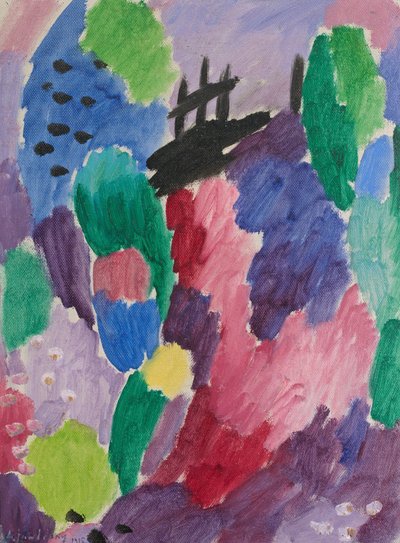 Vörös ösvény, St. Prex, 1915. alkotó: Alexej von Jawlensky