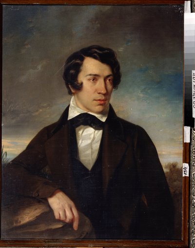 Alekszej Sztyepanovics Homjakov (1804-1860) "önarckép" festménye, 1842 Állami Múzeum Abramtsevo Estate, Moszkva alkotó: Alexei Stepanovich Khomyakov